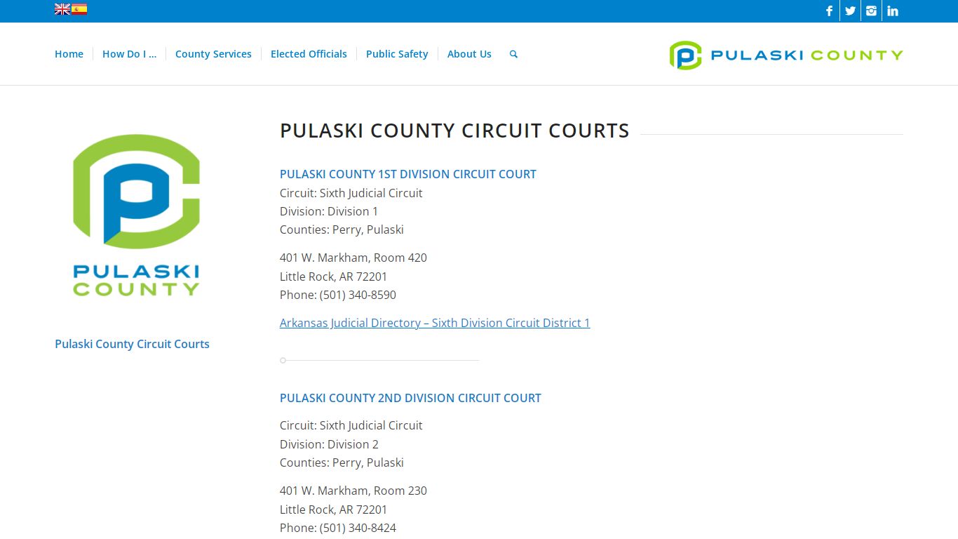 Pulaski County Circuit Court | Pulaski County Arkansas