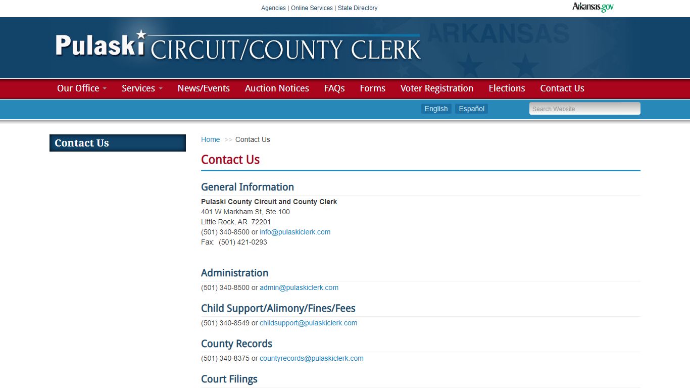 Pulaski Circuit/County Clerk